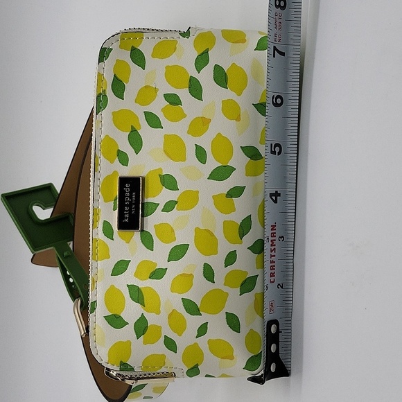 1473- Kate Spade Leather Lemon Print Fanny Pack Women's Belt Size L/XL NWT - Picture 8 of 12